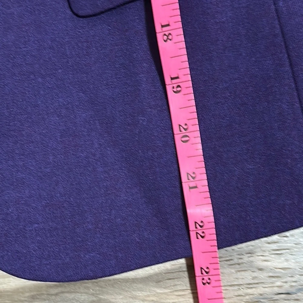 J Crew Womens Schoolboy Blazer Size  0 Purple Gold Crested Buttons Wool Blend